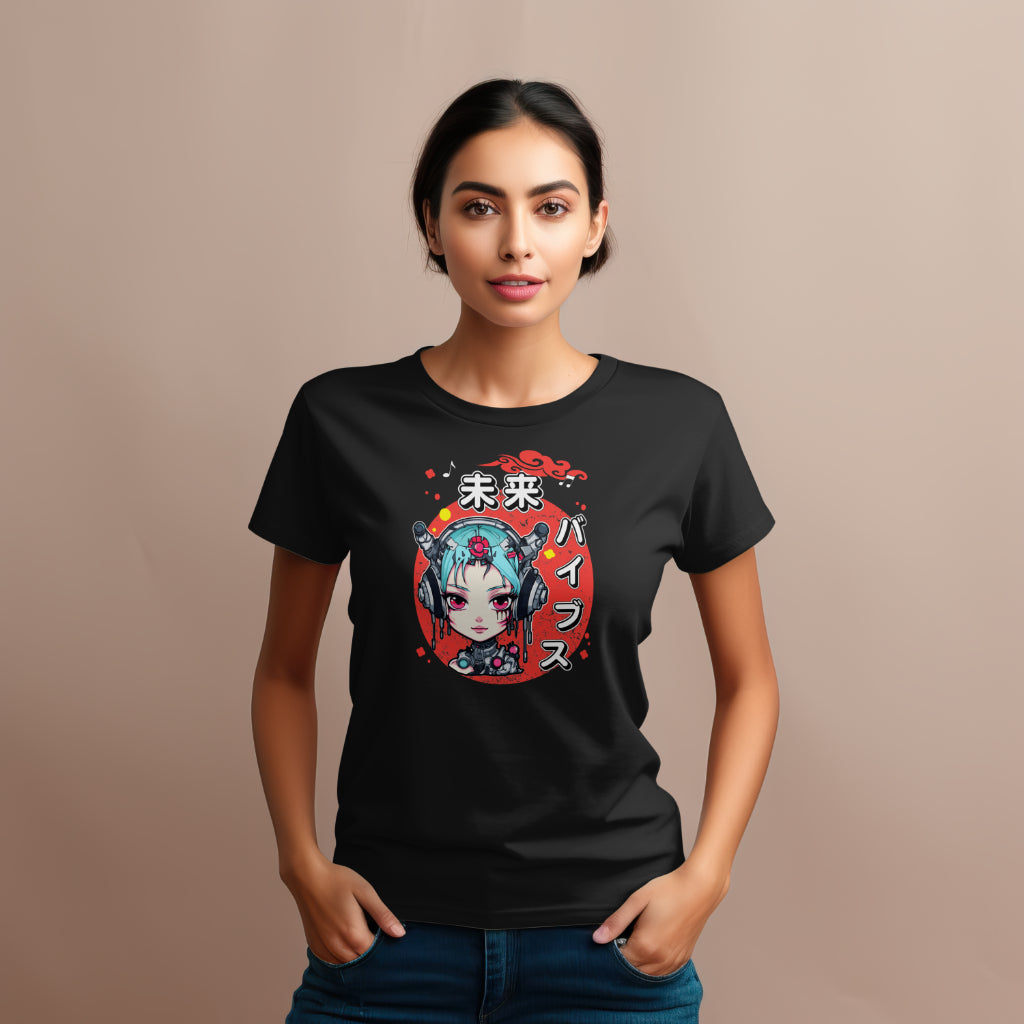 Future Vibes Anime Girl - Organic Shirt