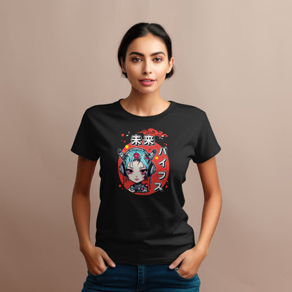 Future Vibes Anime Girl - Organic Shirt