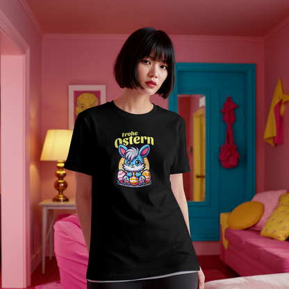 Frohe Ostern Blue Bunny - Organic Shirt