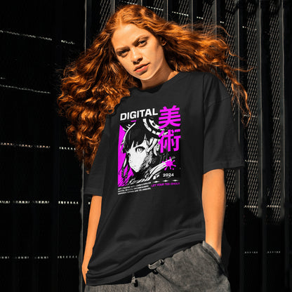 Retro Anime Girl - Organic Shirt