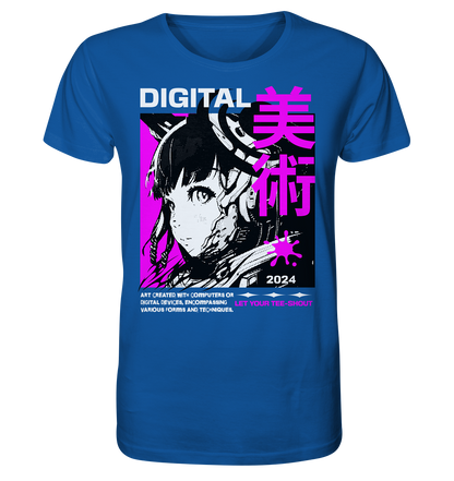 Retro Anime Girl - Organic Shirt