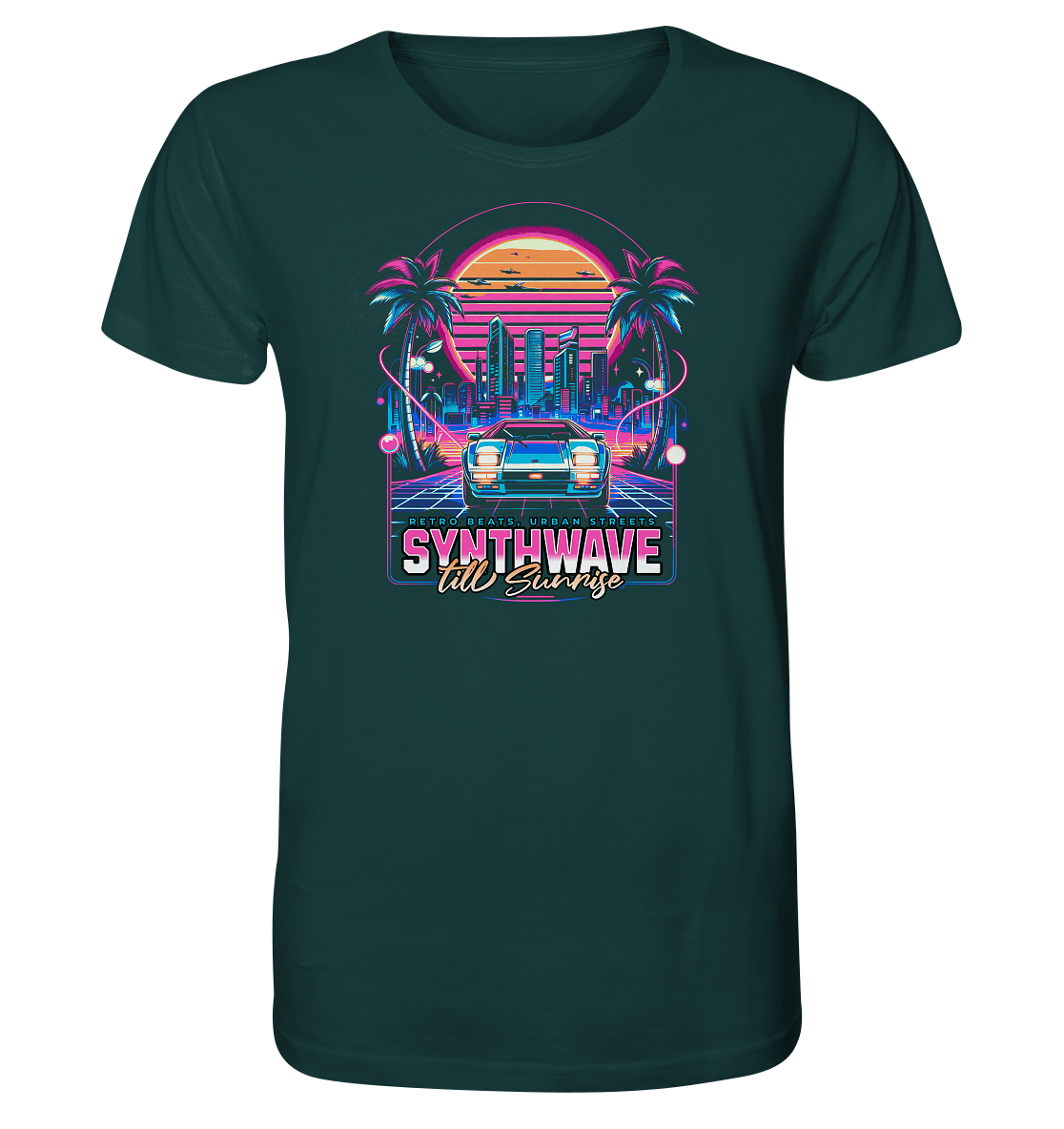 Synthwave till Sunrise - Organic Shirt