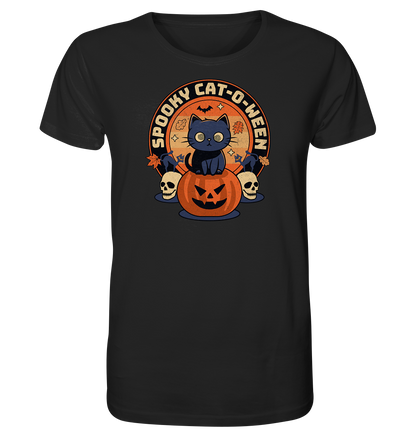 Halloween Cat & Pumpkin - Organic Shirt