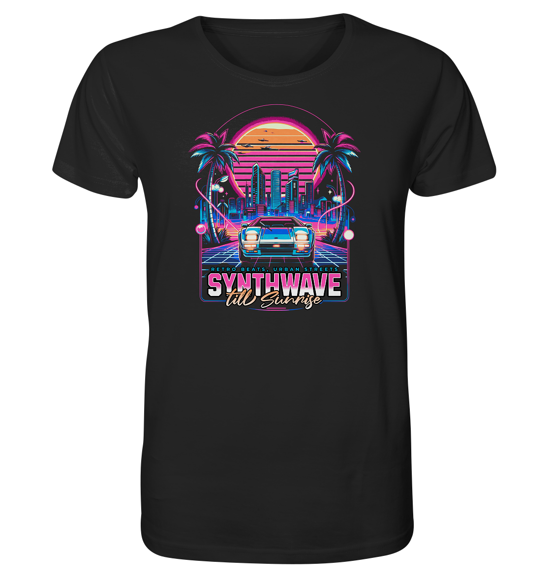 Synthwave till Sunrise - Organic Shirt