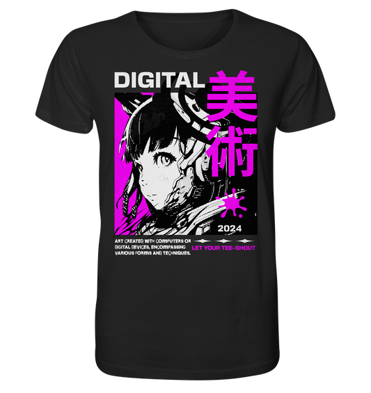 Retro Anime Girl - Organic Shirt