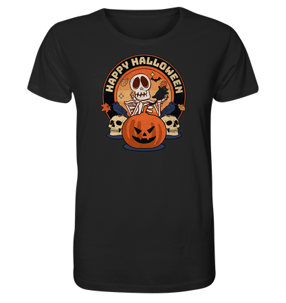 Halloween - Skull and Pumpkin - Organic Shirt