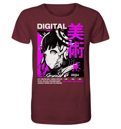 Retro Anime Girl - Organic Shirt
