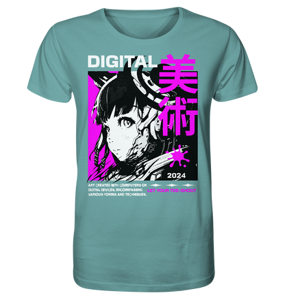 Retro Anime Girl - Organic Shirt