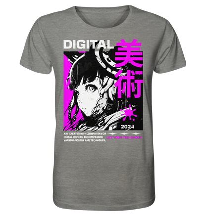 Retro Anime Girl - Organic Shirt