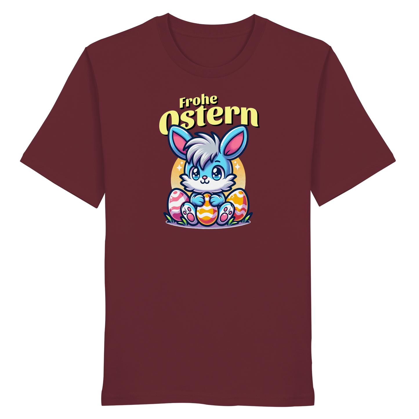 Frohe Ostern Blue Bunny - Organic Shirt