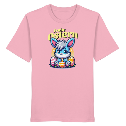 Frohe Ostern Blue Bunny - Organic Shirt