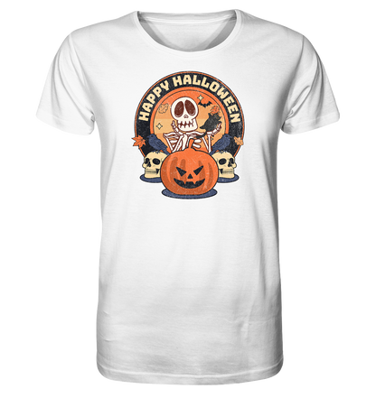 Halloween - Skull and Pumpkin - Organic Shirt