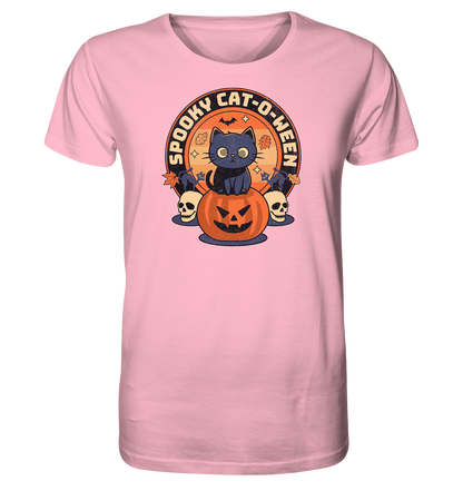 Halloween Cat & Pumpkin - Organic Shirt