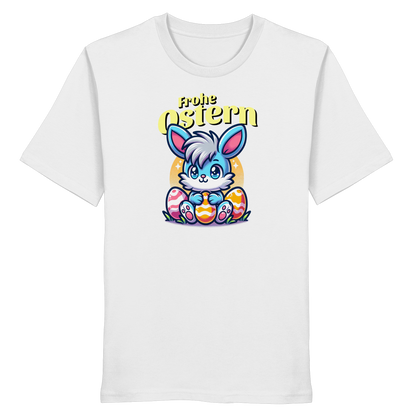 Frohe Ostern Blue Bunny - Organic Shirt